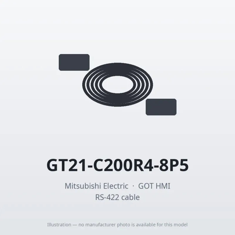 GT21-C200R4-8P5 Mitsubishi GOT HMI RS-422 cable