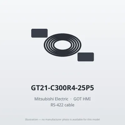 GT21-C300R4-25P5 Mitsubishi GOT HMI RS-422 cable