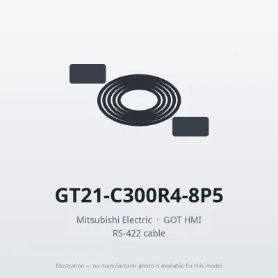 GT21-C300R4-8P5 Mitsubishi GOT HMI RS-422 cable
