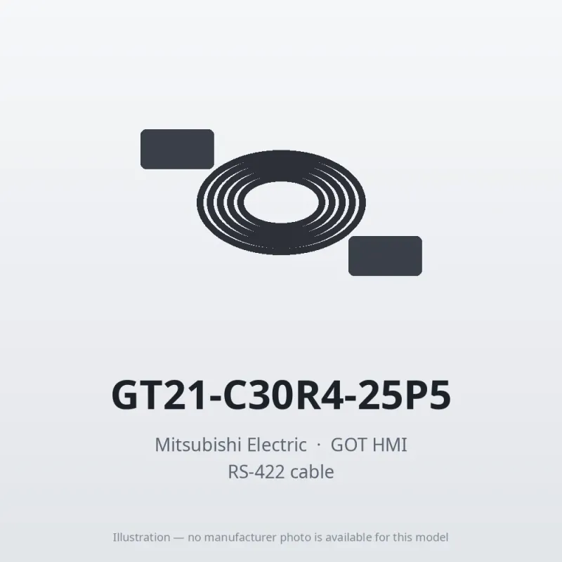 GT21-C30R4-25P5 Mitsubishi GOT HMI RS-422 cable
