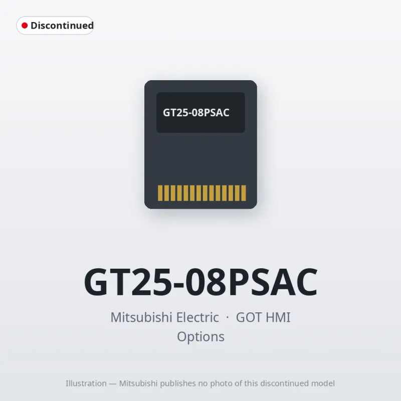 GT25-08PSAC Mitsubishi GOT HMI Option