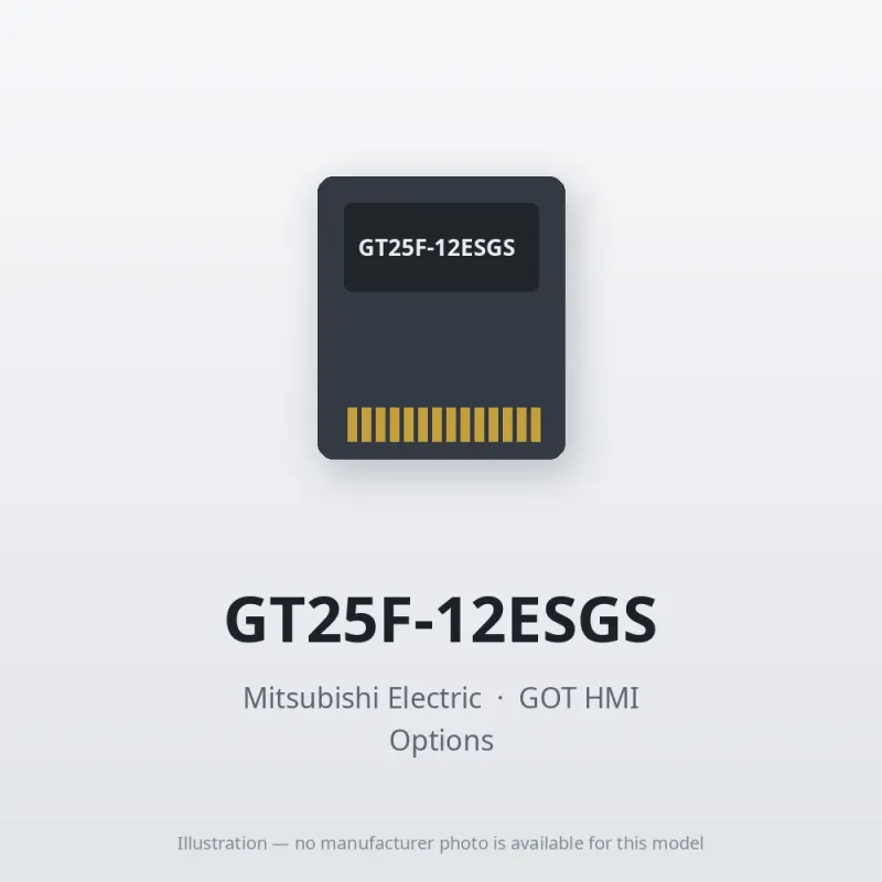 GT25F-12ESGS Mitsubishi GOT HMI Option