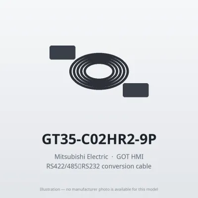 GT35-C02HR2-9P Mitsubishi GOT HMI RS422/485⇔RS232 conversion cable