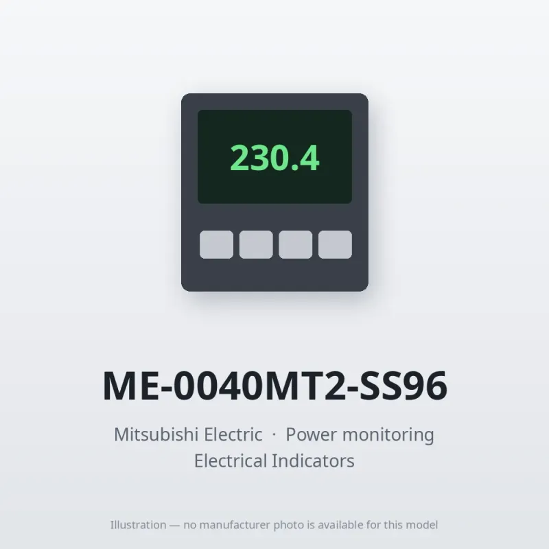 ME-0040MT2-SS96 Mitsubishi Power monitoring MODBUS TCP 2 ports * 2 ports for daisy chain, one IP address.