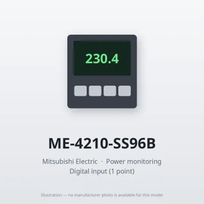 ME-4210-SS96B Mitsubishi Power monitoring Analog output (4 circuits) Pulse/Alarm output (2 points)