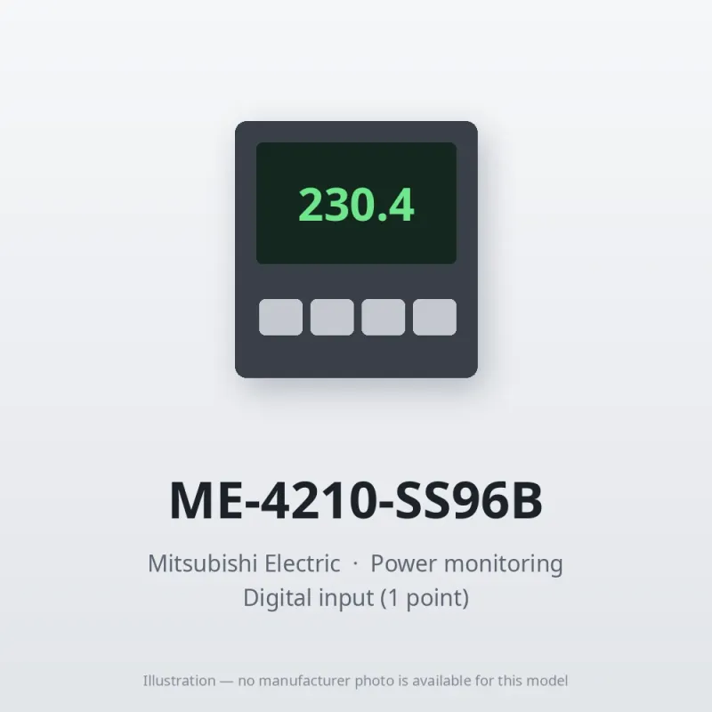 ME-4210-SS96B Mitsubishi Power monitoring Analog output (4 circuits) Pulse/Alarm output (2 points)