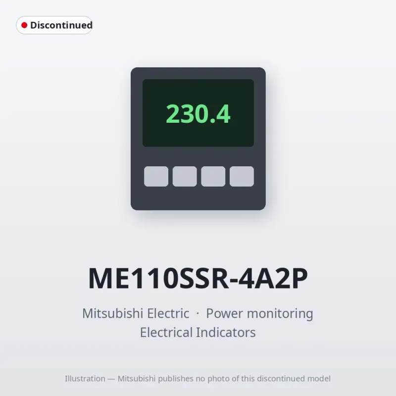 ME110SSR-4A2P Mitsubishi Power monitoring Analog output (4 circuits) Pulse output (2 points)