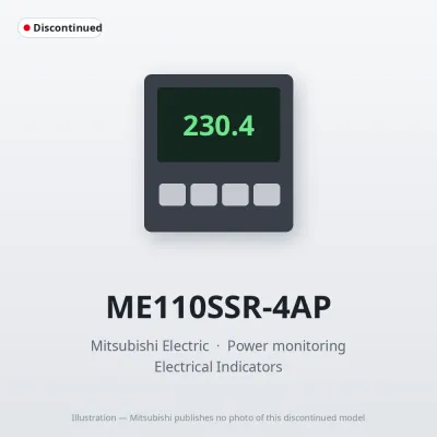 ME110SSR-4AP Mitsubishi Power monitoring Analog output (4 circuits) Pulse output (1 point)
