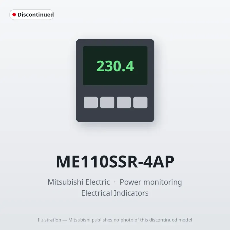 ME110SSR-4AP Mitsubishi Power monitoring Analog output (4 circuits) Pulse output (1 point)