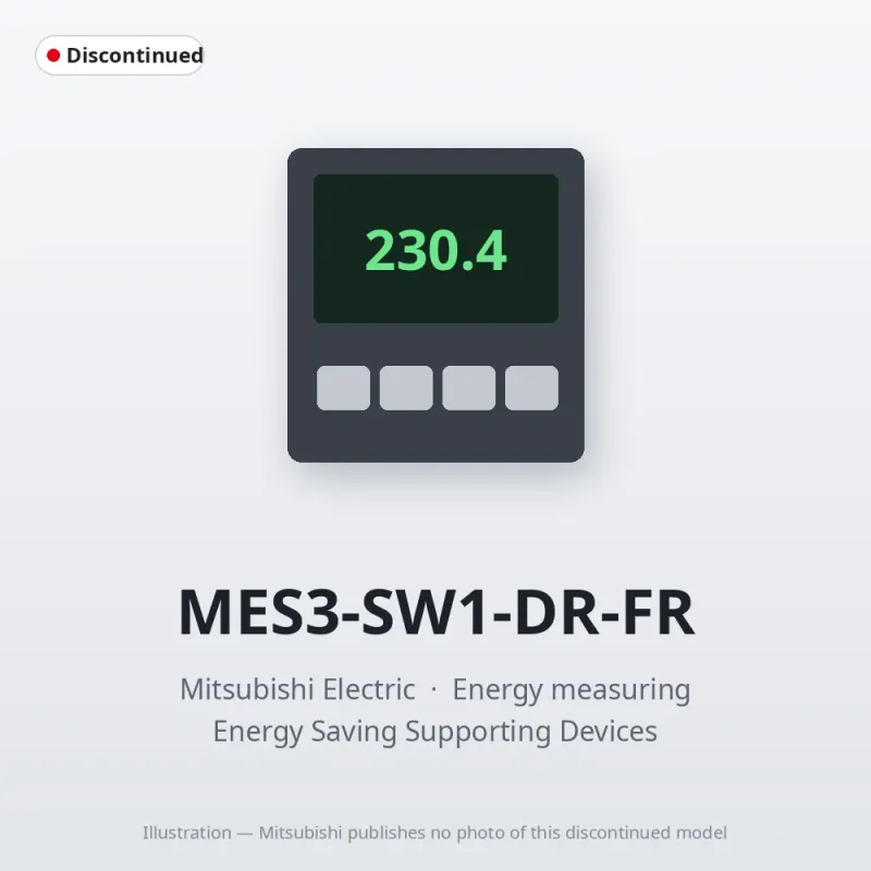 MES3-SW1-DR-FR Mitsubishi Energy measuring Application Software