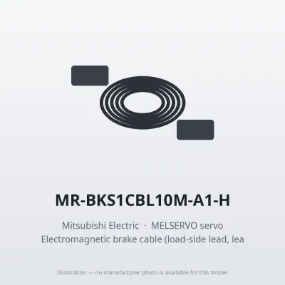 MR-BKS1CBL10M-A1-H Mitsubishi MELSERVO servo Electromagnetic brake cable (load-side lead, lead-out)