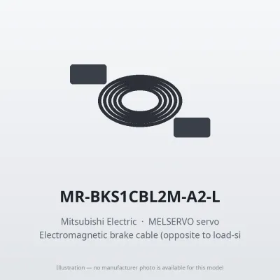 MR-BKS1CBL2M-A2-L Mitsubishi MELSERVO servo Electromagnetic brake cable (opposite to load-side lead, lead-out)