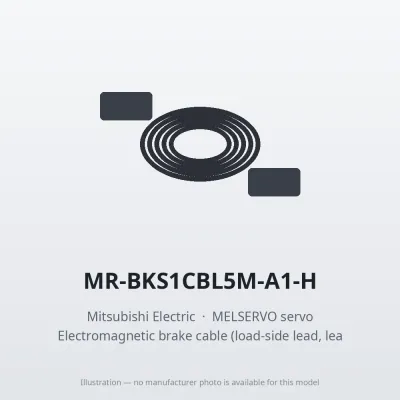 MR-BKS1CBL5M-A1-H Mitsubishi MELSERVO servo Electromagnetic brake cable (load-side lead, lead-out)