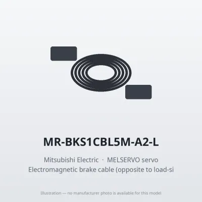 MR-BKS1CBL5M-A2-L Mitsubishi MELSERVO servo Electromagnetic brake cable (opposite to load-side lead, lead-out)
