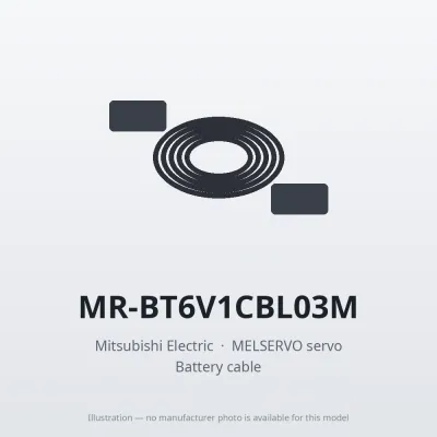 MR-BT6V1CBL03M Mitsubishi MELSERVO servo Battery cable