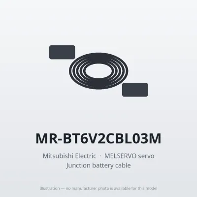 MR-BT6V2CBL03M Mitsubishi MELSERVO servo Junction battery cable