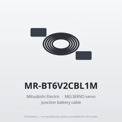 MR-BT6V2CBL1M Mitsubishi MELSERVO servo Junction battery cable