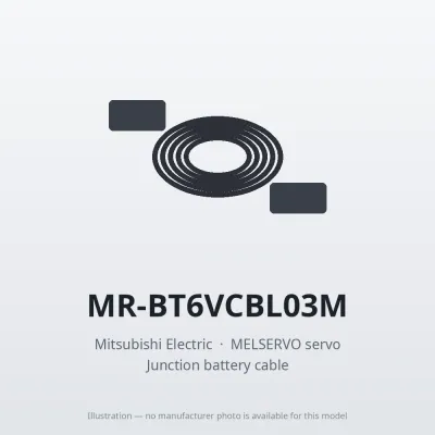 MR-BT6VCBL03M Mitsubishi MELSERVO servo Junction battery cable