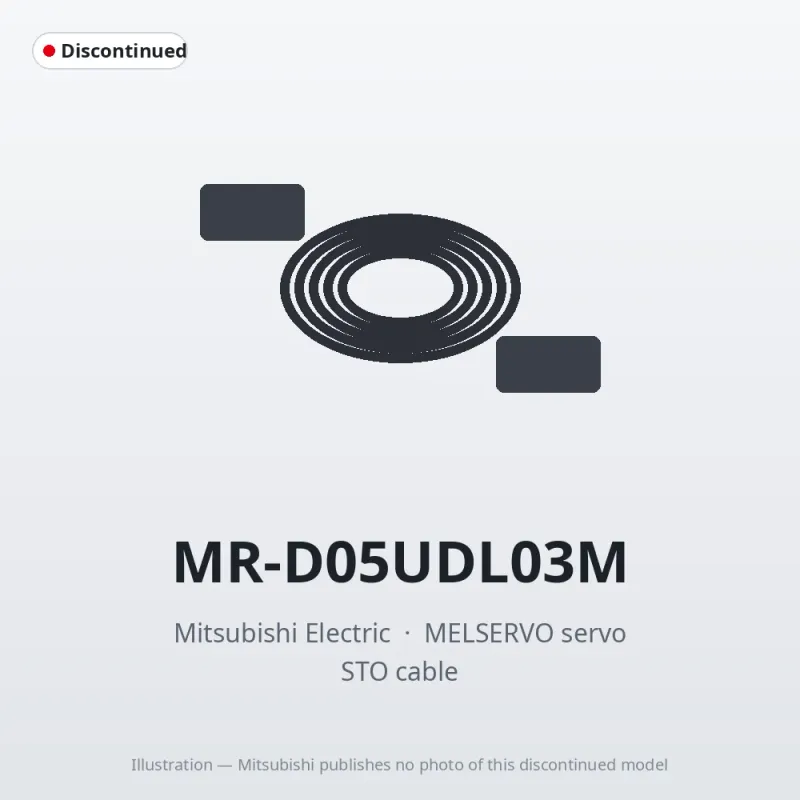 MR-D05UDL03M Mitsubishi MELSERVO servo STO cable