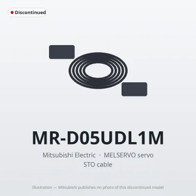 MR-D05UDL1M Mitsubishi MELSERVO servo STO cable