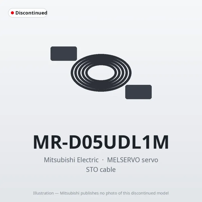 MR-D05UDL1M Mitsubishi MELSERVO servo STO cable