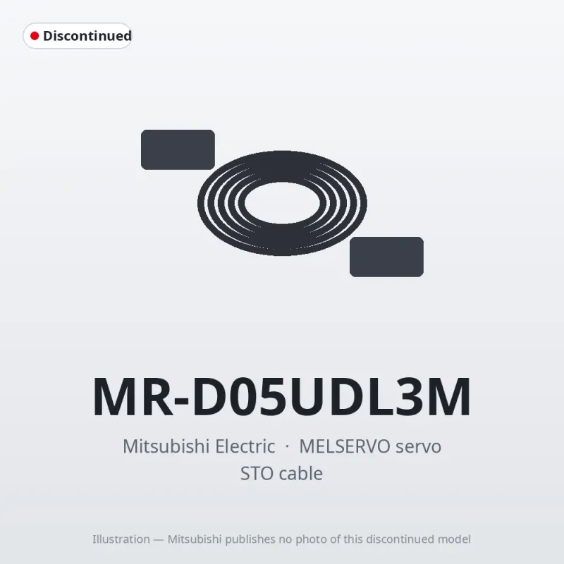 MR-D05UDL3M Mitsubishi MELSERVO servo STO cable