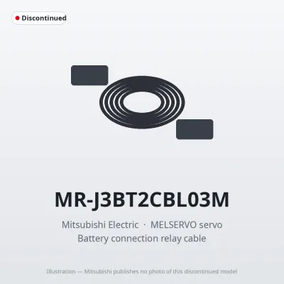 MR-J3BT2CBL03M Mitsubishi MELSERVO servo Battery connection relay cable