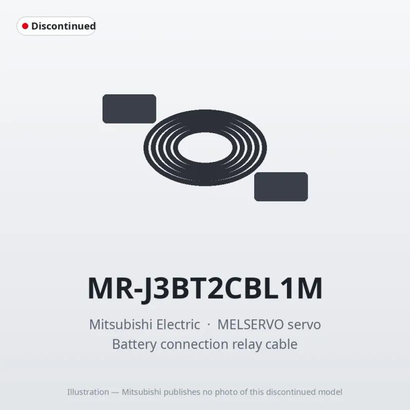 MR-J3BT2CBL1M Mitsubishi MELSERVO servo Battery connection relay cable
