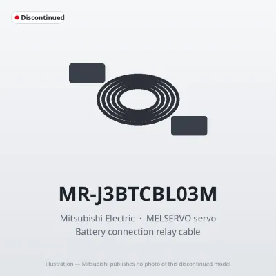 MR-J3BTCBL03M Mitsubishi MELSERVO servo Battery connection relay cable