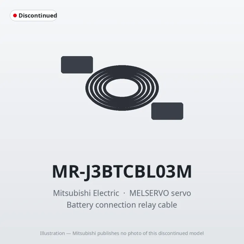 MR-J3BTCBL03M Mitsubishi MELSERVO servo Battery connection relay cable