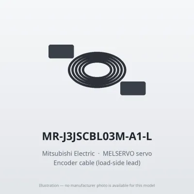 MR-J3JSCBL03M-A1-L Mitsubishi MELSERVO servo Encoder cable (load-side lead)