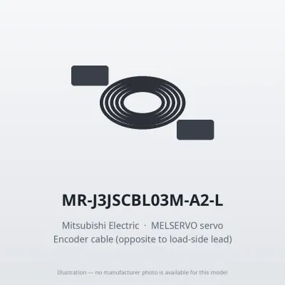 MR-J3JSCBL03M-A2-L Mitsubishi MELSERVO servo Encoder cable (opposite to load-side lead)