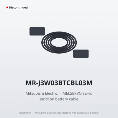 MR-J3W03BTCBL03M Mitsubishi MELSERVO servo Junction battery cable