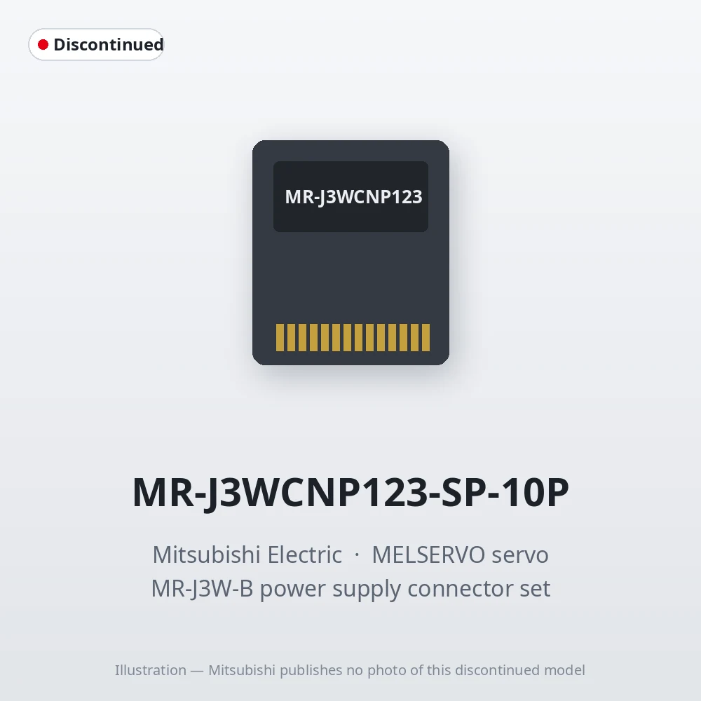 MR-J3WCNP123-SP-10P Mitsubishi MELSERVO servo MR-J3W-B power supply connector set
