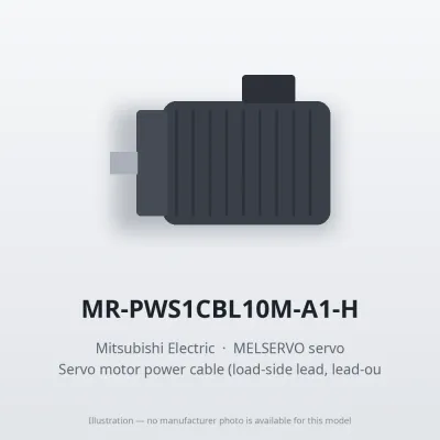 MR-PWS1CBL10M-A1-H Mitsubishi MELSERVO servo Servo motor power cable (load-side lead, lead-out)