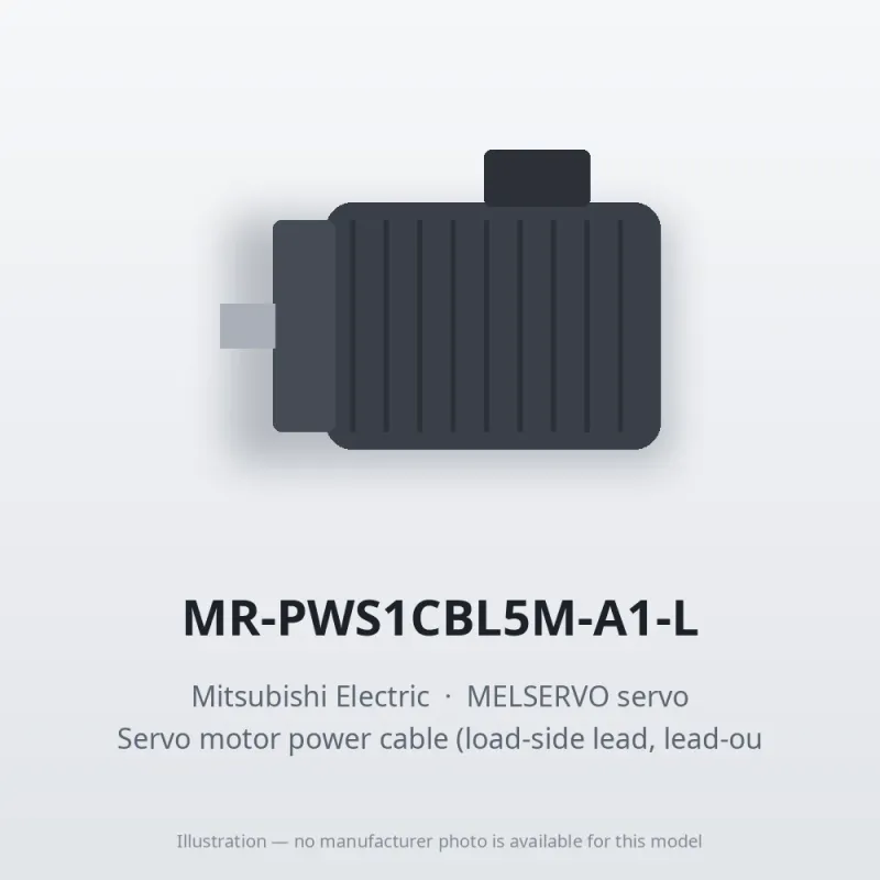 MR-PWS1CBL5M-A1-L Mitsubishi MELSERVO servo Servo motor power cable (load-side lead, lead-out)