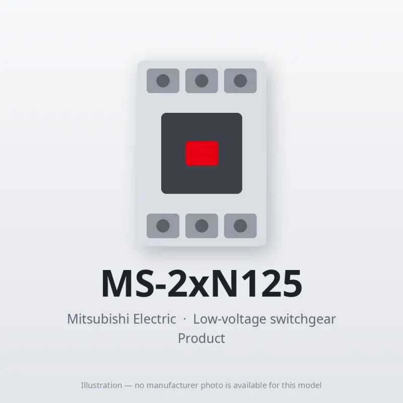 MS-2xN125 Mitsubishi Low-voltage switchgear Magnetic Starter