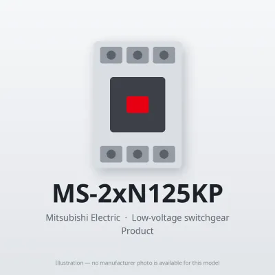 MS-2xN125KP Mitsubishi Low-voltage switchgear Magnetic Starter