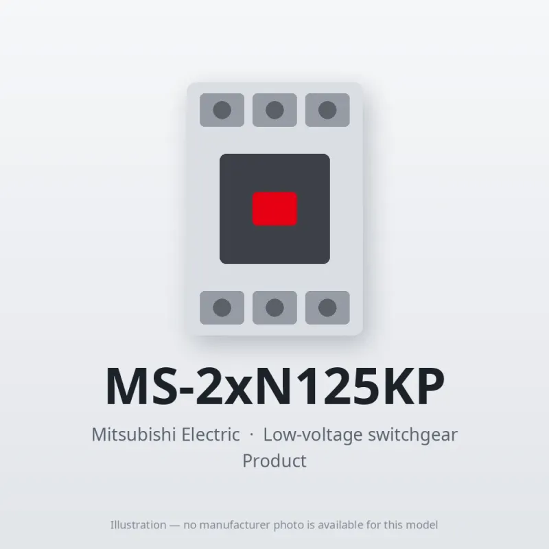 MS-2xN125KP Mitsubishi Low-voltage switchgear Magnetic Starter