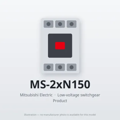 MS-2xN150 Mitsubishi Low-voltage switchgear Magnetic Starter
