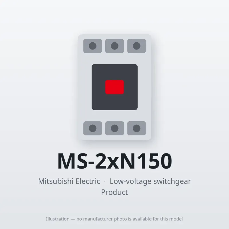MS-2xN150 Mitsubishi Low-voltage switchgear Magnetic Starter