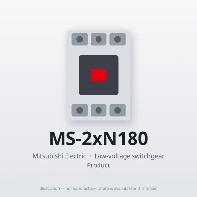 MS-2xN180 Mitsubishi Low-voltage switchgear Magnetic Starter