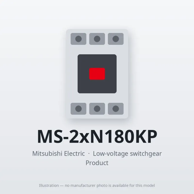 MS-2xN180KP Mitsubishi Low-voltage switchgear Magnetic Starter