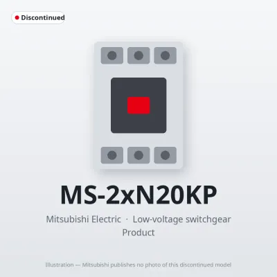 MS-2xN20KP Mitsubishi Low-voltage switchgear Magnetic Starter