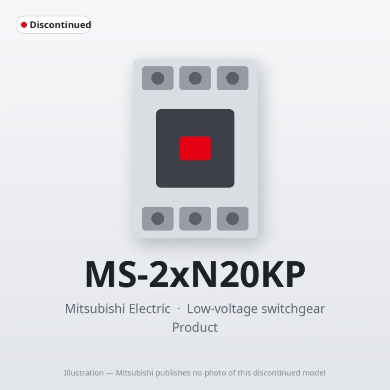 MS-2xN20KP Mitsubishi Low-voltage switchgear Magnetic Starter