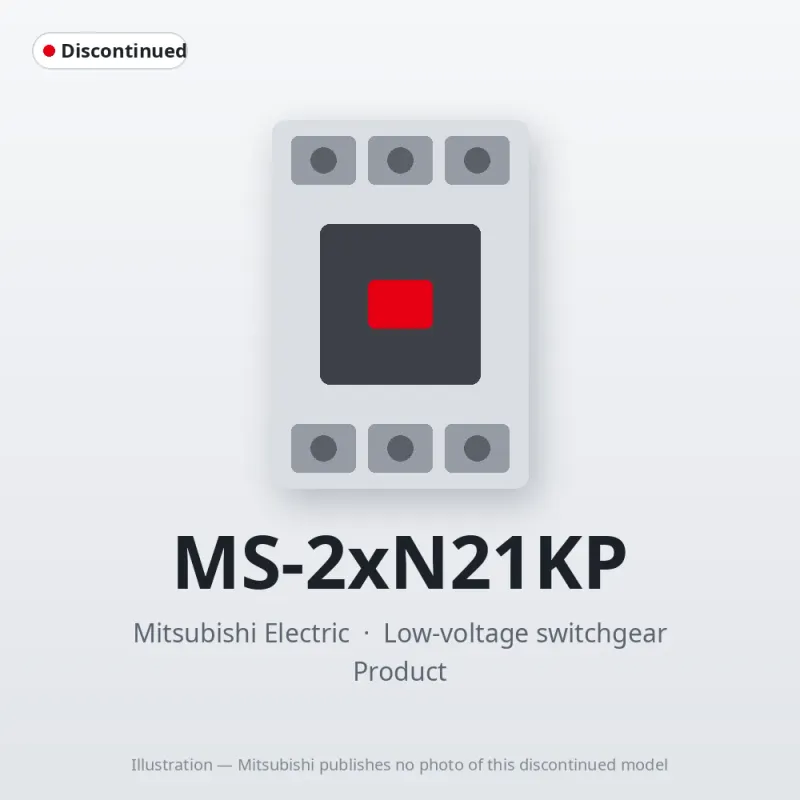MS-2xN21KP Mitsubishi Low-voltage switchgear Magnetic Starter