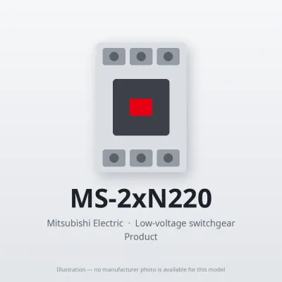MS-2xN220 Mitsubishi Low-voltage switchgear Magnetic Starter