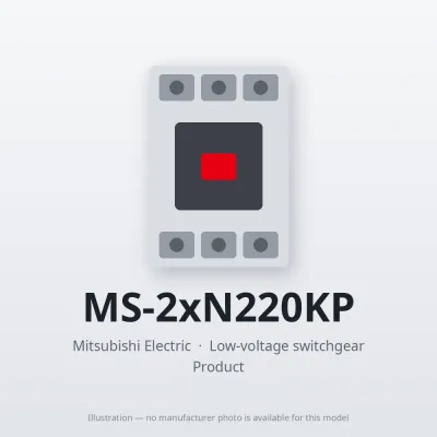 MS-2xN220KP Mitsubishi Low-voltage switchgear Magnetic Starter