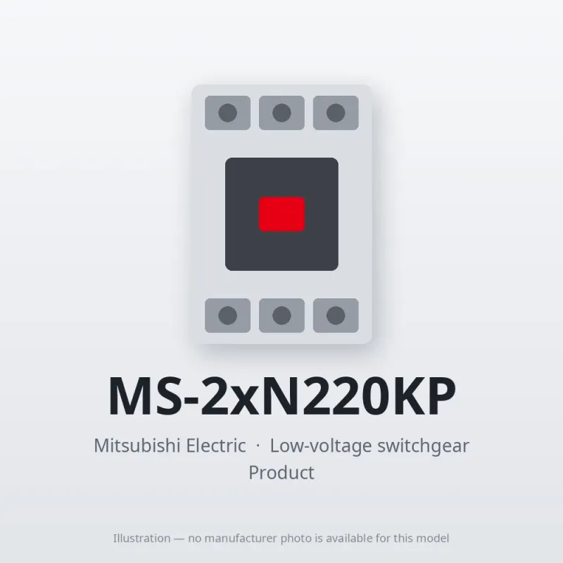 MS-2xN220KP Mitsubishi Low-voltage switchgear Magnetic Starter