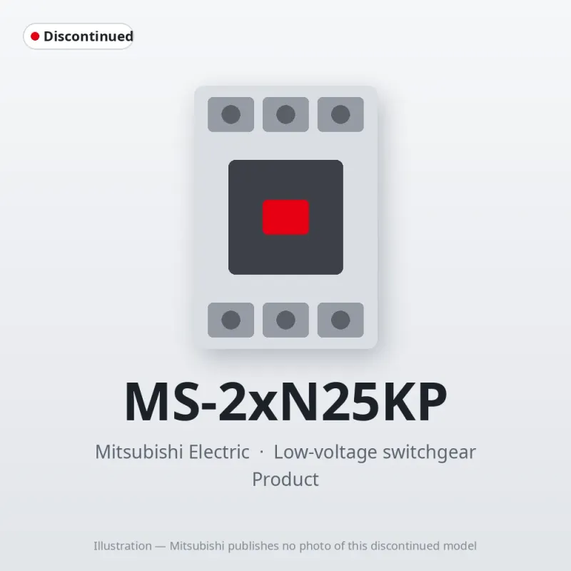 MS-2xN25KP Mitsubishi Low-voltage switchgear Magnetic Starter